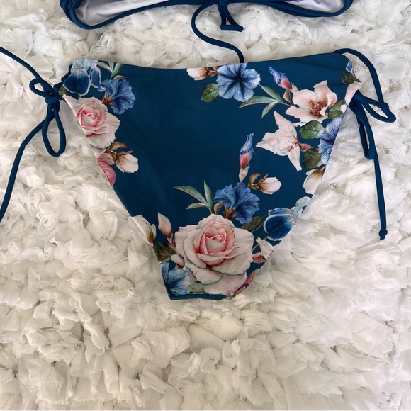 NWT Women's 2 Piece Bikini Set Back Braided Straps with Reversible Bottom SIZE M - Picture 11 of 17